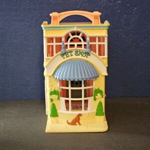 Vintage FISHER PRICE Sweet Streets Pet Shop Beauty Salon 2001 Playset Dollhouse
